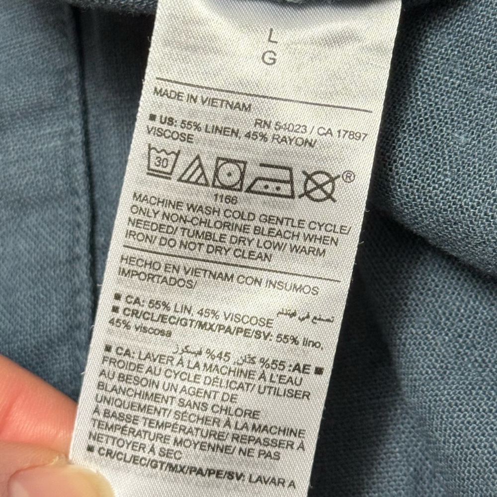 NWT Old Navy Extra High Rise Taylor Straight Trouser Linen Java Trench Large - Picture 7 of 9